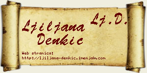Ljiljana Denkić vizit kartica
